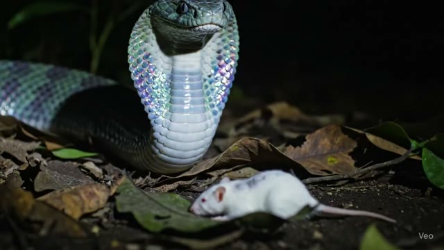 Night Hunting Cobra - Ultra Slow Motion Macro