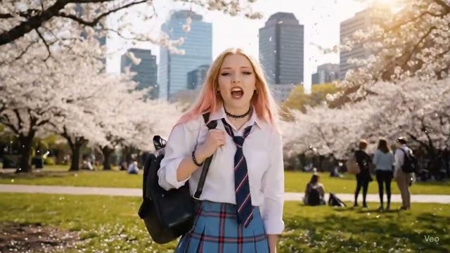 Teenage Girl Rap University - Cherry Blossom Scene