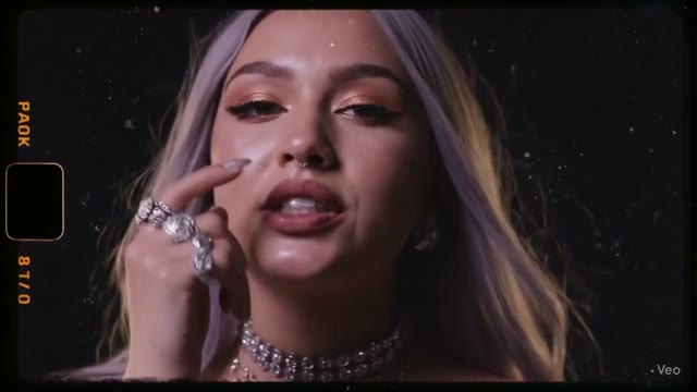 Young Woman Rap Lip Sync - Intense Performance